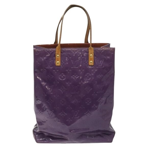 LOUIS VUITTON Monogram Vernis Reade MM Tote Bag Viole - Picture 3 of 16
